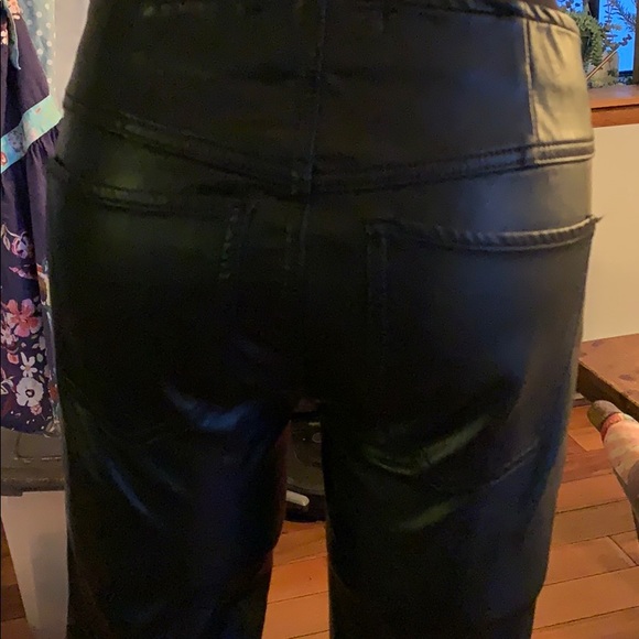 Free People faux leather flare - Picture 3 of 6